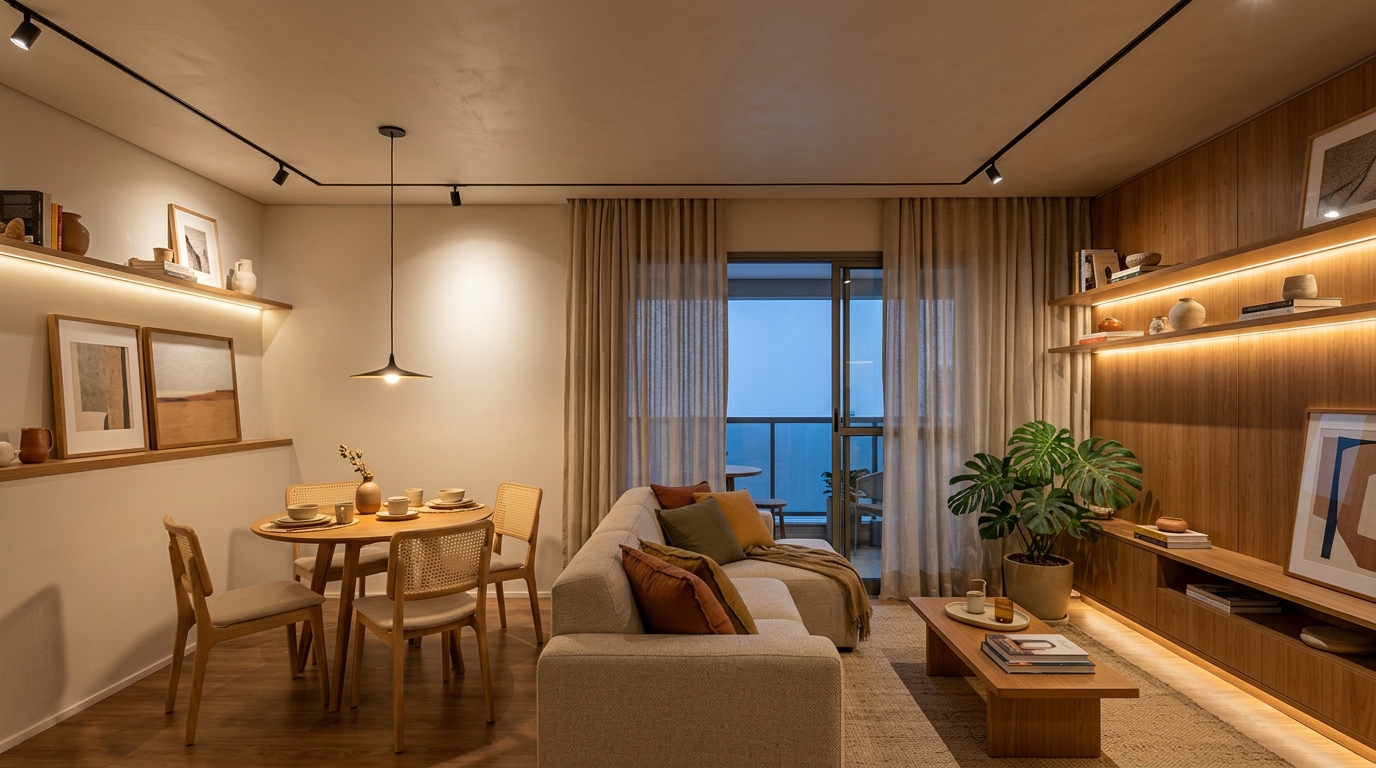 Iluminação baixa em apartamento: como iluminar sem diminuir o ambiente